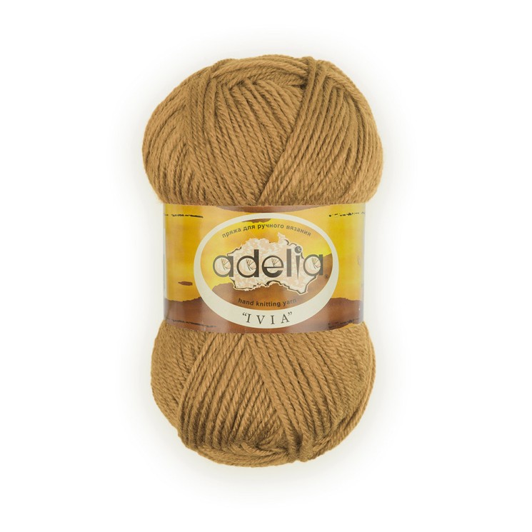Пряжа ADELIA IVIA (100% акрил) 4х62,5г/150м цв.444 т.бежевый