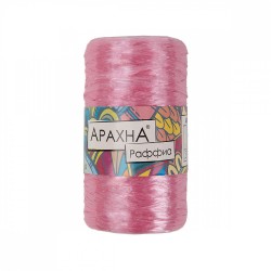 Пряжа ARACHNA Raffia (100% полипропилен) 5х50г/200м цв.31 бл.розовый