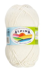 Пряжа ALPINA NATURE (100% хлопок) 10х50г/105м цв.001 молочный