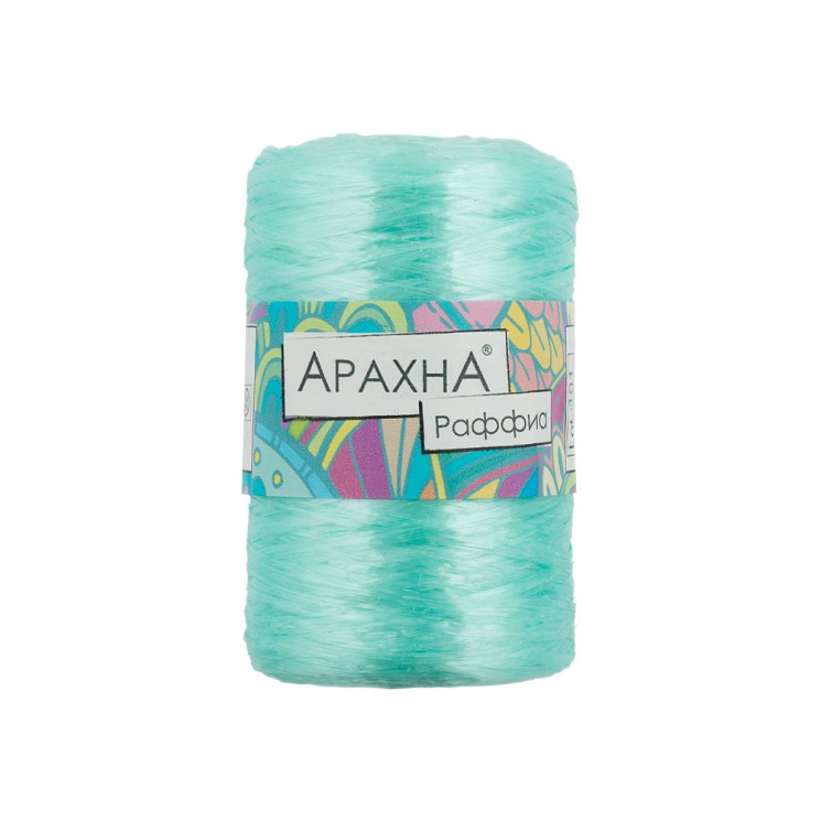 Пряжа ARACHNA Raffia (100% полипропилен) 5х50г/200м цв.49 мята