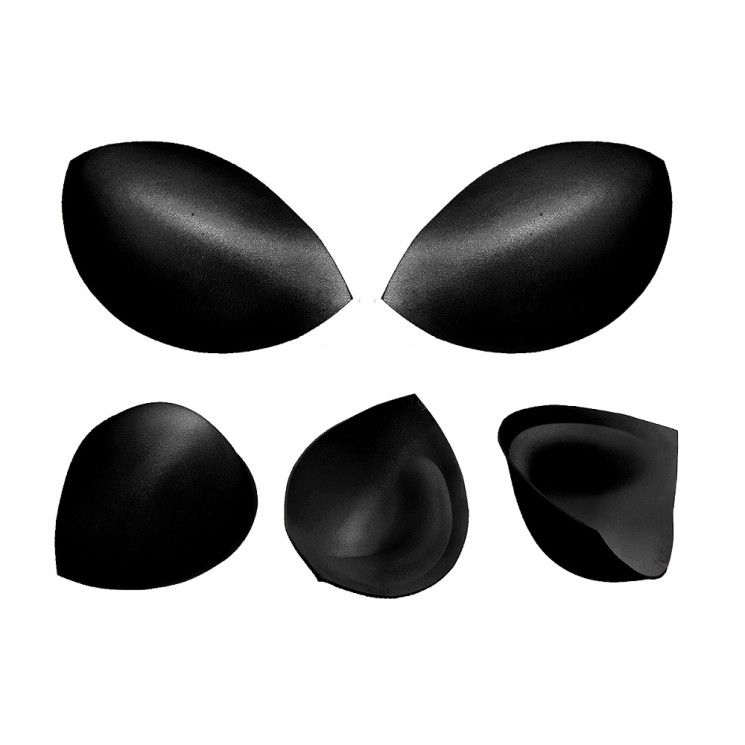 Чашечки корсетные TBY-С3.3.03 с эффектом push-up р.75 цв. черный уп.10 пар