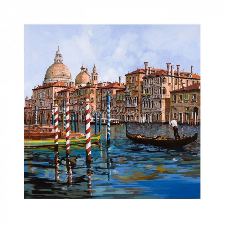 Картины по номерам Molly арт.KH0394 Каналы Венеции (20 цветов) 30х30 см