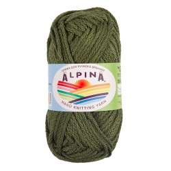 Пряжа ALPINA GARRY (100% мерсеризованный хлопок) 10х50г/50 м цв.05 нефрит (т.зеленый)