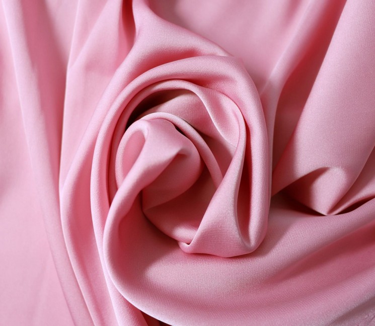 Ткань шелк Армани 89 г/м 97% полиэстер, 3% спандекс шир.148 см арт.Р.11296.27 цв.27 розовый уп.25м