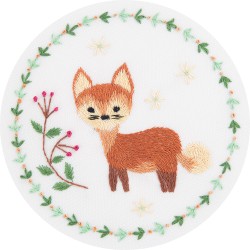 Набор для вышивания PANNA "Живая картина" арт. JK-2130 Рыжая лисичка 10х10 см