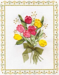 Набор для вышивания PANNA арт. C-0620 Тюльпаны 19,5х24 см