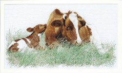 Набор для вышивания THEA GOUVERNEUR арт.449A Рыжая корова 45х70 см