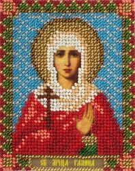 Набор для вышивания PANNA арт. CM-1461 Икона Святой мученицы Галины 8,5х10,5 см