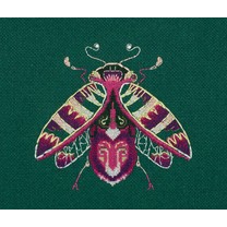 Набор для вышивания PANNA арт. J-7229 Фантазийные жуки. Аметист и мята 12,5х12 см