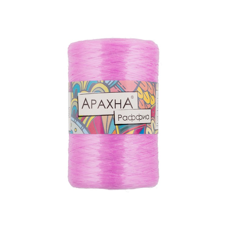 Пряжа ARACHNA Raffia (100% полипропилен) 5х50г/200м цв.30 т.розовый