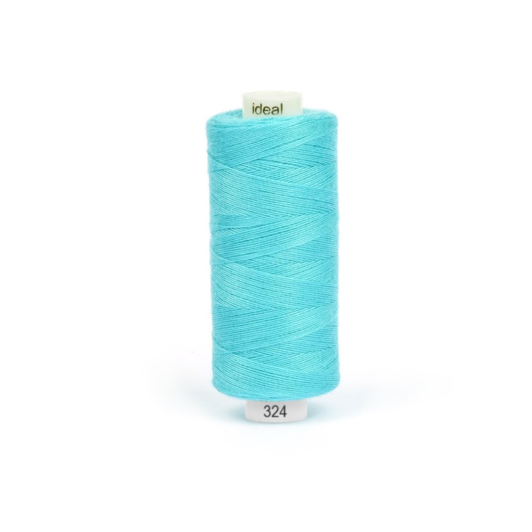 Нитки бытовые IDEAL 40/2 366м 100% п/э, цв.324 голубой
