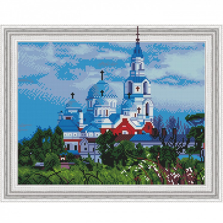 Картины мозаикой Molly арт.KM0188 Валаамский монастырь (31 Цвет) 40х50 см