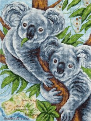 Набор для вышивания PANNA арт. J-1927 Пушистые коалы 18,5х25 см