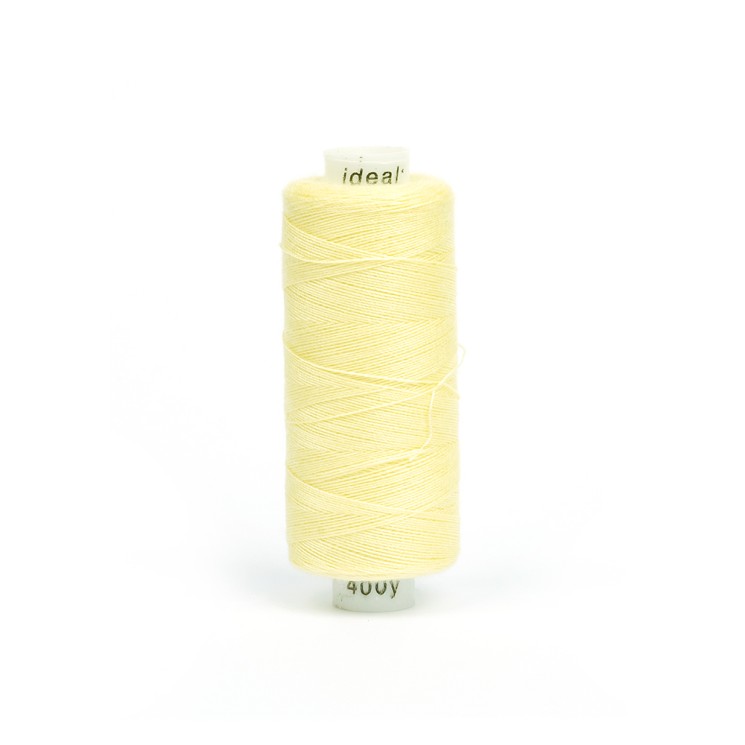 Нитки бытовые IDEAL 40/2 366м 100% п/э, цв.117 св.желтый
