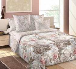 Ткань Сатин 120 г/м 100% хлопок шир.220 см арт.D.661213Сат273 цв.бежевый рул.33м (±5м)