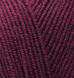 Пряжа для вязания Ализе LanaGold (49% шерсть/ 51% акрил) 5х100г/240м цв.495 бордо упак (1 упак)