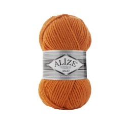Пряжа для вязания Ализе Superlana maxi (25% шерсть, 75% акрил) 5х100г/100м цв.225 оранжевый