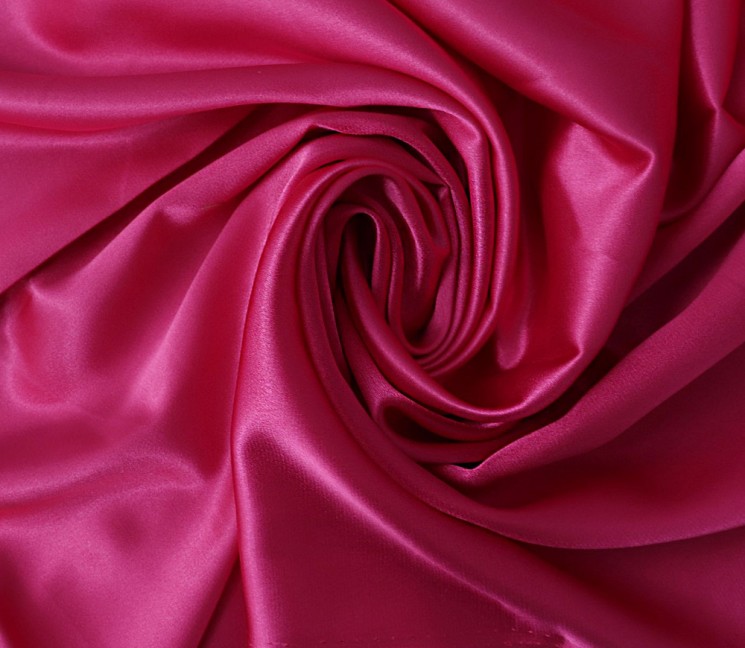 Ткань атлас стрейч 95 г/м 97% полиэстер, 3% спандекс шир.150 см арт.Р.11323.22 цв.22 розовый уп.25м