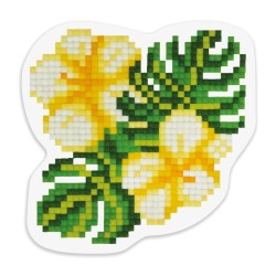 Кристальная мозаика ФРЕЯ арт.ALVM-038 Тропические цветы (магнит) 8х8 см
