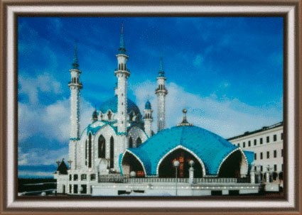 Набор ЧМ арт. КС-145 для изготовления картины со стразами Мечеть Кул Шариф 42x30/3 см упак (1 шт)