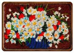 Набор для вышивания бисером ВЫШИВАЕМ БИСЕРОМ арт.В94 Полевые цветы 19х12 см