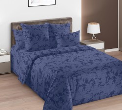 Ткань Перкаль 110 г/м 100% хлопок шир.235 см арт.D.661501П255 цв.синий рул.33м (±5м)