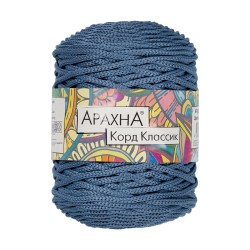 Пряжа ARACHNA Cord Classic (100% полиэфир) 3х200г/100м цв.18 серо-голубой