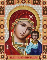 Рисунок на ткани (Бисер) КОНЁК арт. 9270 Богородица Казанская 20х25 см