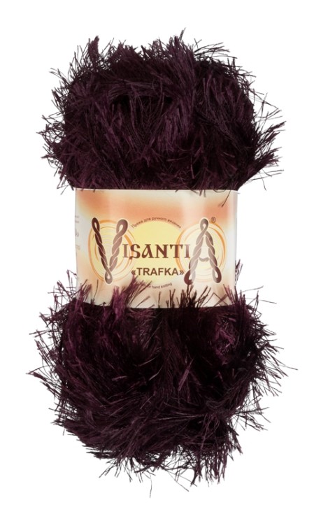 Пряжа VISANTIA TRAFKA (100% полиэстер) 5х100г/150 м цв.0027 т.бордовый