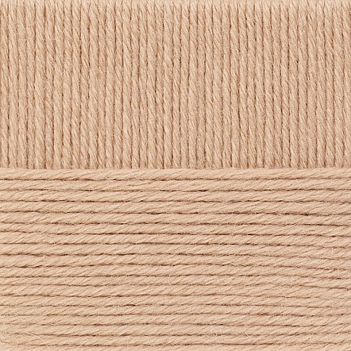 Пряжа для вязания ПЕХ "Деревенская" (100% полугрубая шерсть) 10х100г/250м цв.124 песочный