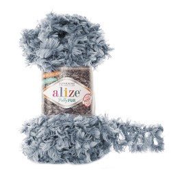 Пряжа для вязания Ализе Puffy Fur (100% полиэстер) 5х100г/6м цв.6107