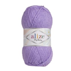 Пряжа для вязания Ализе My Baby (100% акрил) 5х50г/150м цв.247 сиреневый