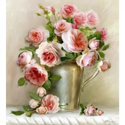Картины мозаикой Molly арт.KM0259 Бузин. Утренний букет (26 цветов) 40х50 см