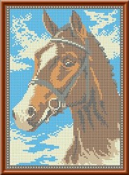 Рисунок на ткани КАРОЛИНКА арт. КБЖ-4001 Лошадь 20х28 см