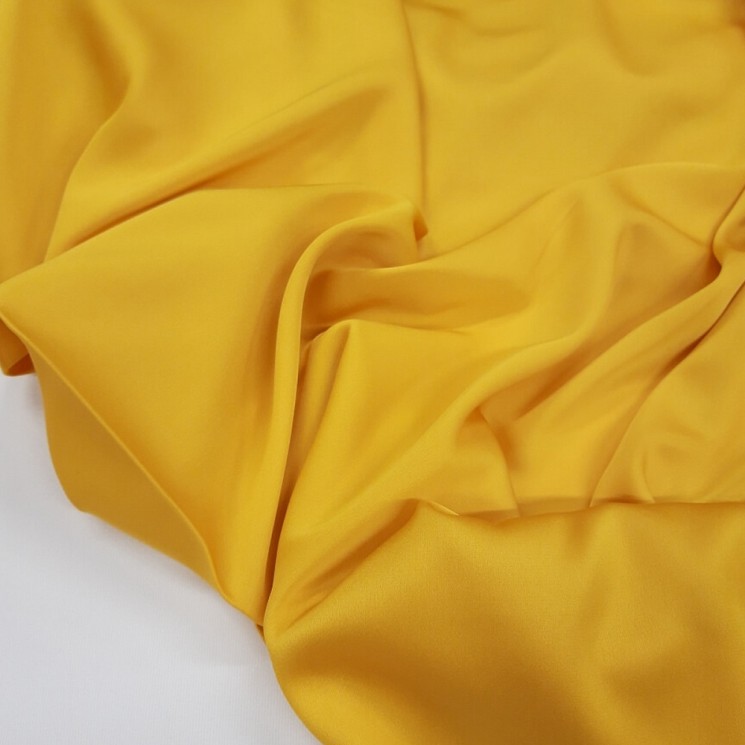 Ткань шелк Армани 90г/м 97% ПЭ 3% Спандекс шир.150см арт.АШ2174.10 цв.10 желтый уп.5м