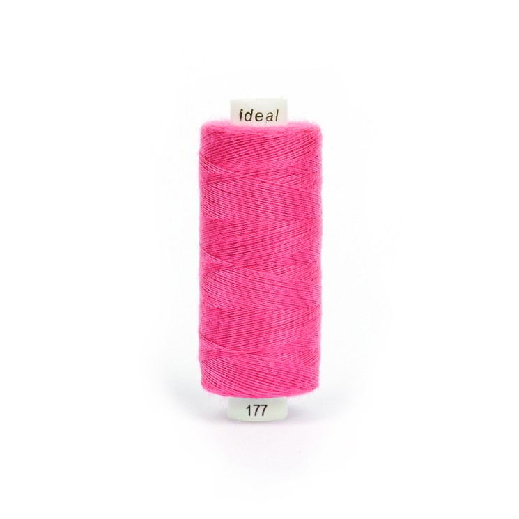 Нитки бытовые IDEAL 40/2 366м 100% п/э, цв.177 розовый