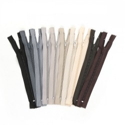 Молния MaxZipper брючная №4 полуавтомат, 20см АССОРТИ №1 уп.10цв х 5шт