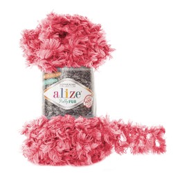 Пряжа для вязания Ализе Puffy Fur (100% полиэстер) 5х100г/6м цв.6115