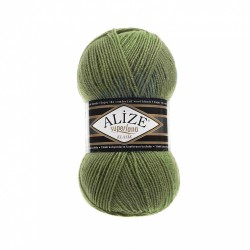 Пряжа для вязания Ализе Superlana klasik (25% шерсть, 75% акрил) 5х100г/280м цв.620 оливковый