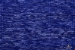 Бумага гофрированная Италия 50см х 2,5м 180г/м цв.555 т.синий