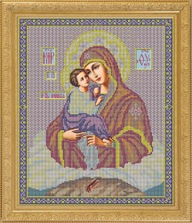 Набор для вышивания бисером GALLA COLLECTION арт.И 014 Икона Божией Матери Почаевская 28x33 см
