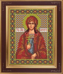 Набор для вышивания бисером GALLA COLLECTION арт.М 274 Св. великомученица Маргарита 12х15 см