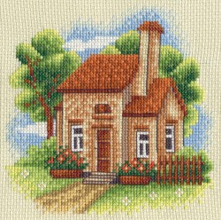 Набор для вышивания PANNA арт. AD-0443 Домик в саду 13х13 см