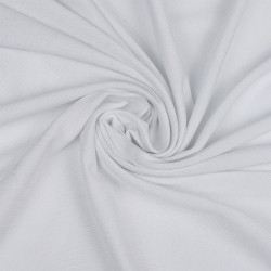 Ткань Вискоза трикотаж, 210г/м 95% виск 5%лайк шир.185см арт.ШН-210955-01 цв.белый уп.6м (1кг-2,5м)