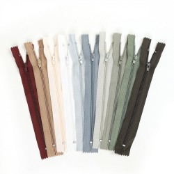 Молния MaxZipper брючная №4 полуавтомат, 20см АССОРТИ №2 уп.10цв х 5шт