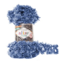 Пряжа для вязания Ализе Puffy Fur (100% полиэстер) 5х100г/6м цв.6116