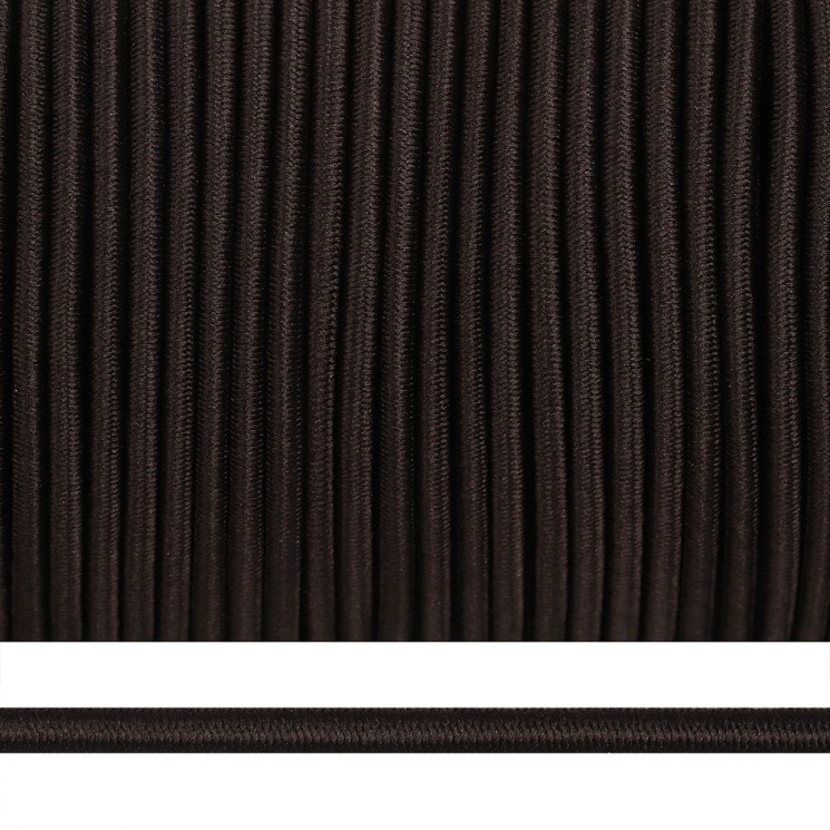 Резинка TBY шляпная (шнур круглый) цв.F304 коричневый 3/0мм боб.100м