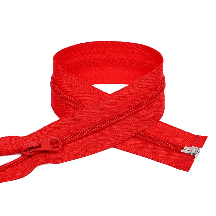 Молния MaxZipper пласт. спираль №5-N 80см цв.F162 красный