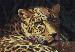 Набор для вышивания мулине НИТЕКС арт.0065 Гепард 34,5х24,5 см
