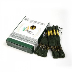 Нитки мулине цв.4308 т.хаки 24х8м С-Пб